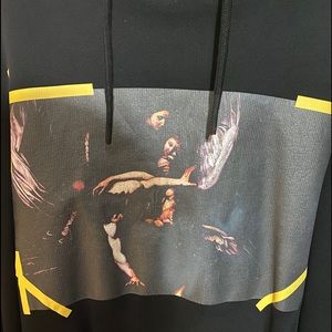Off-White Caravaggio Hoodie Black/Yellow